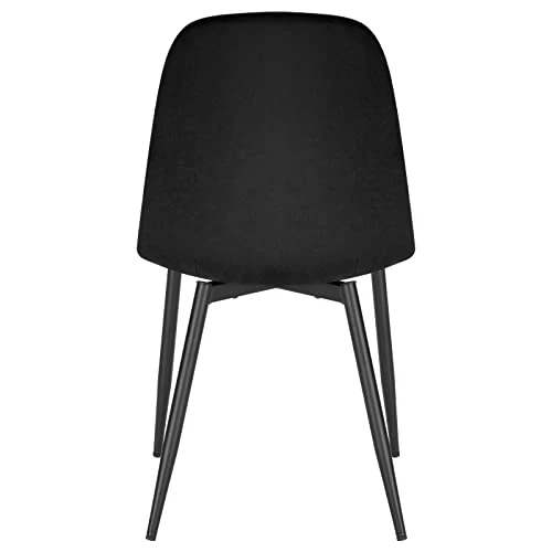 Lestarain Chaises de Salle à Manger, Chaise Salon, Chaise Scandinave, Chaise de Cuisine en Velours avec Pieds en métal, Assise Rembourré, Nior LCNI109004-2