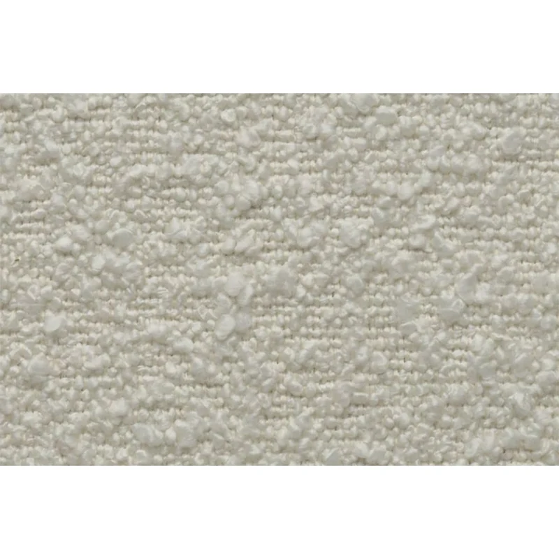 Miliboo Canapé scandinave 2-3 Places en Tissu Effet Laine bouclée écru et Bois Clair Morris