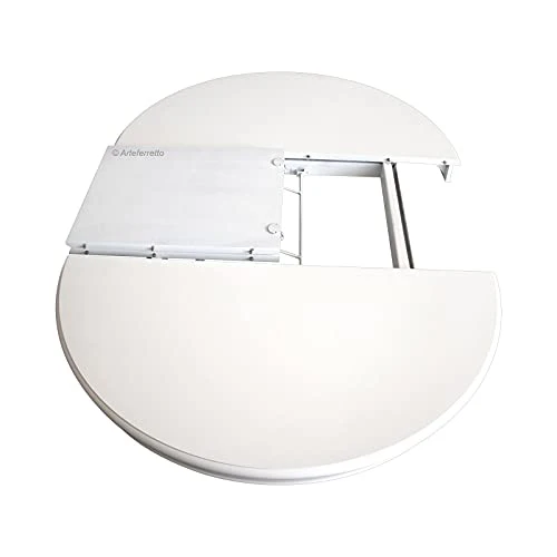 Arteferretto Made in Italy Table laquée Ronde avec allonge - diamètre 120 cm