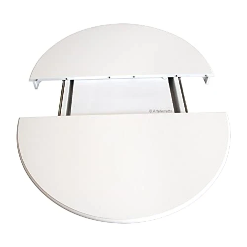Arteferretto Made in Italy Table laquée Ronde avec allonge - diamètre 120 cm