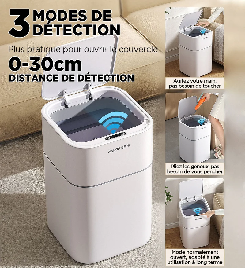 Joybos® Poubelle Intelligente avec Fonction de Désinfection UV Z49