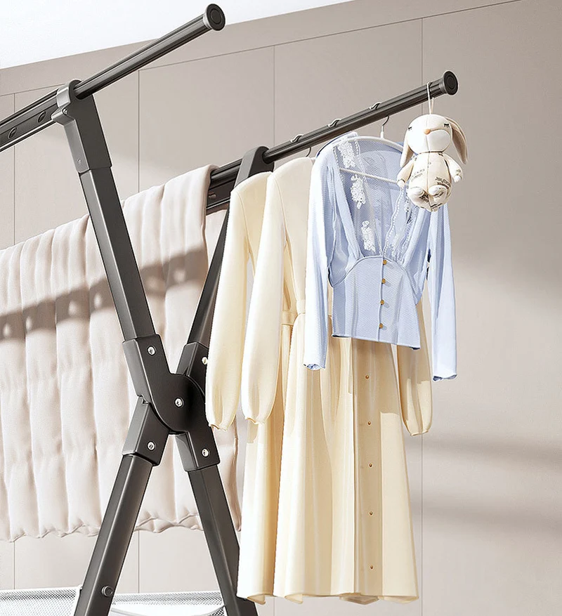 Joybos® Séchoir à Linge Pliable et Extensible, Intérieur/Extérieur, Séchoir en Alliage d'Aluminium F212