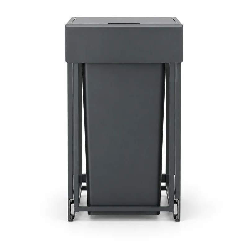 Poubelle sous évier coulissante 2x15L – Double compartiment de tri