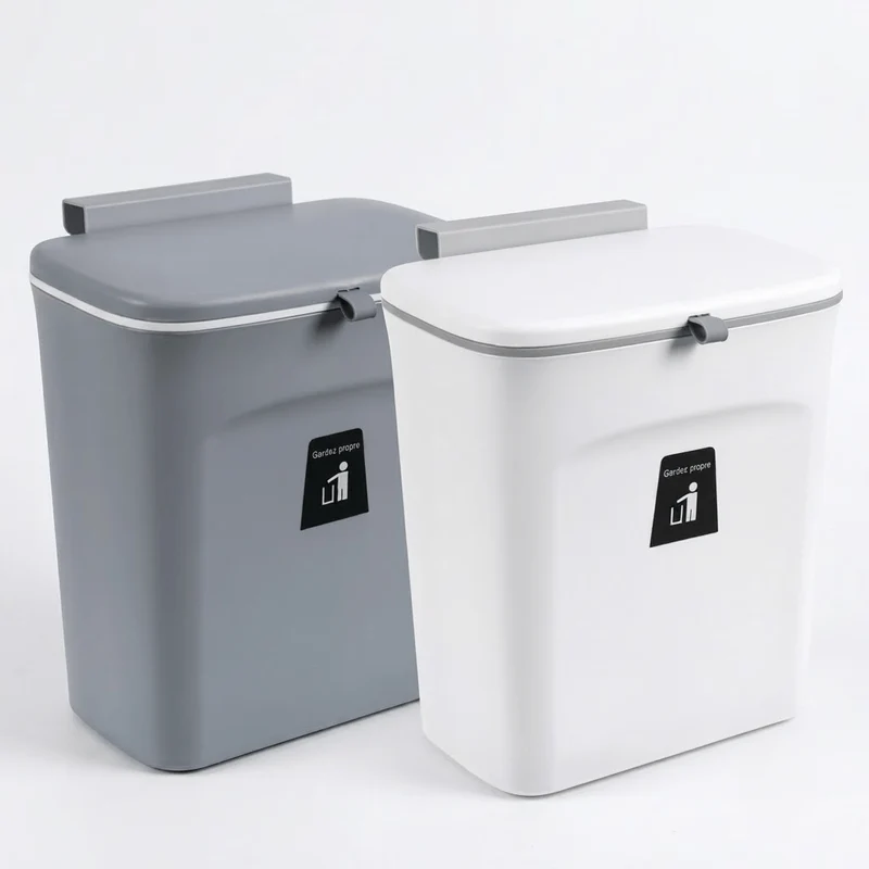 Poubelle sous évier 9L coulissante et murale – Gain de place cuisine