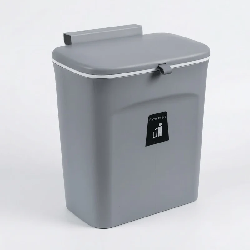 Poubelle sous évier 9L coulissante et murale – Gain de place cuisine