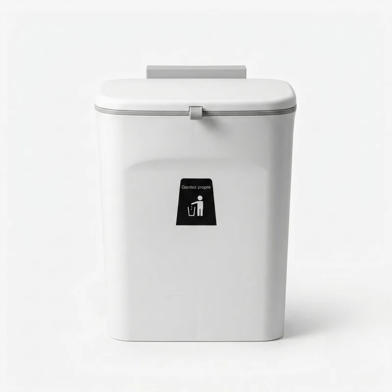 Poubelle sous évier 9L coulissante et murale – Gain de place cuisine