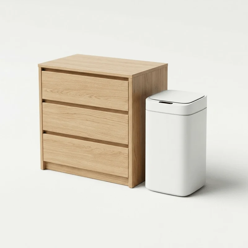 Poubelle de Cuisine Automatique 12L – Design Épuré