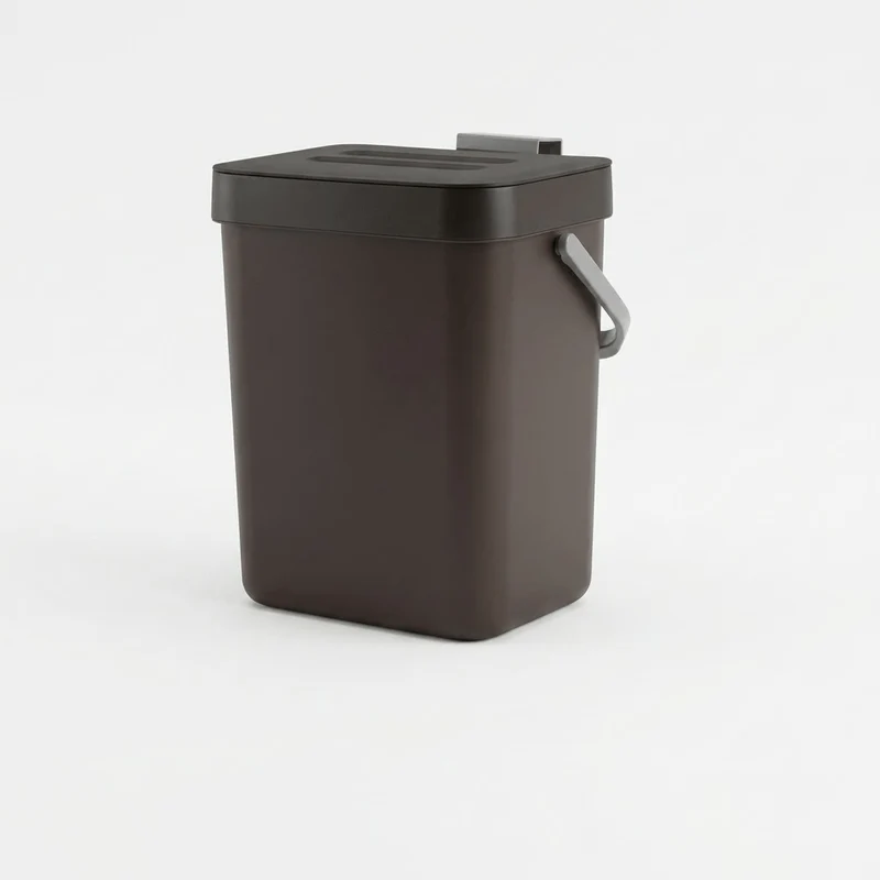 Poubelle coulissante tri sélectif 2 bacs pour meuble de cuisine