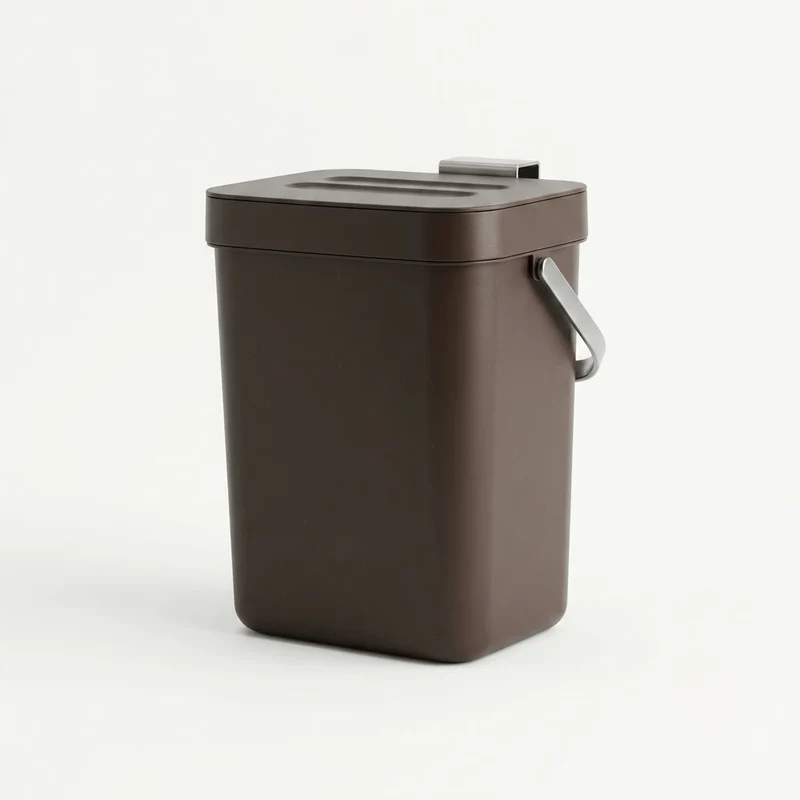 Poubelle coulissante tri sélectif 2 bacs pour meuble de cuisine
