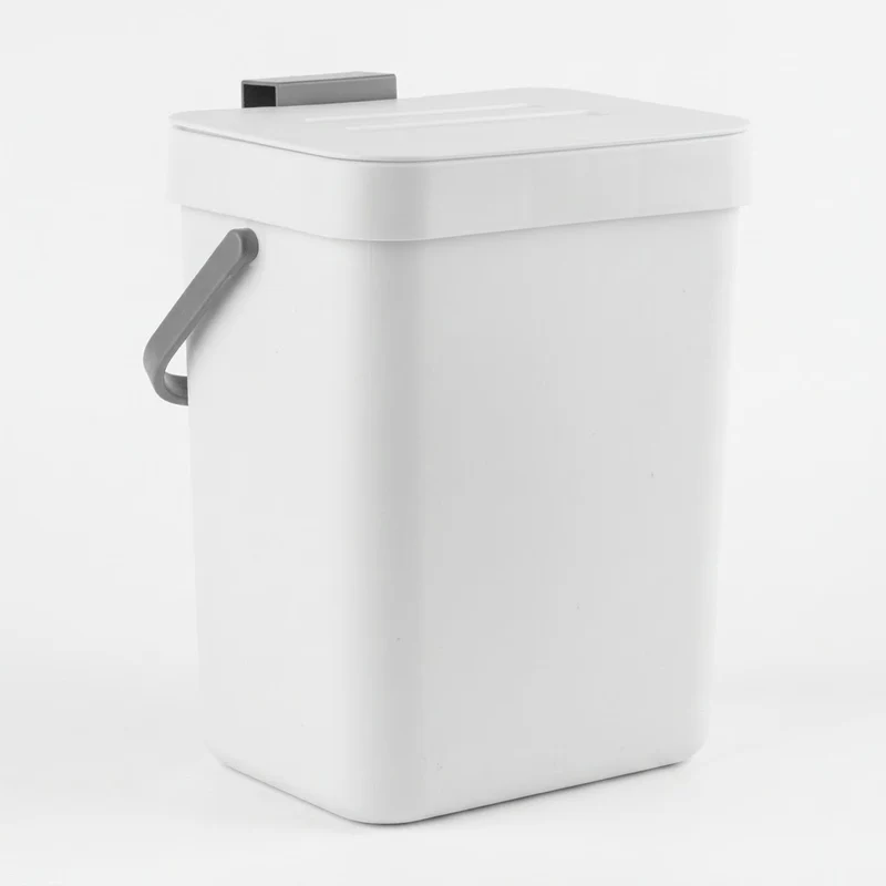 Poubelle coulissante tri sélectif 2 bacs pour meuble de cuisine