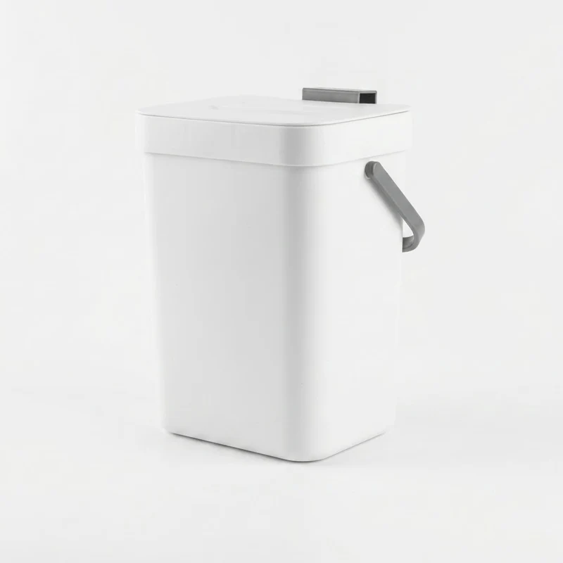 Poubelle coulissante tri sélectif 2 bacs pour meuble de cuisine
