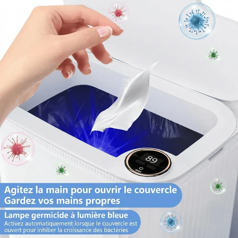 Poubelle Automatique Intelligente avec Affichage Numérique