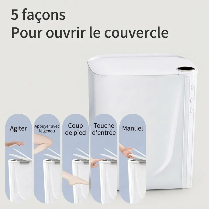 Poubelle Automatique Intelligente avec Affichage Numérique
