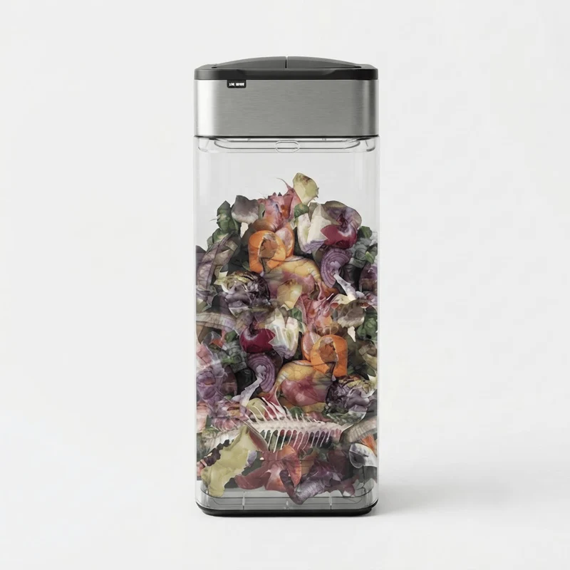 Poubelle automatique 50L en acier inoxydable – Design et intelligente