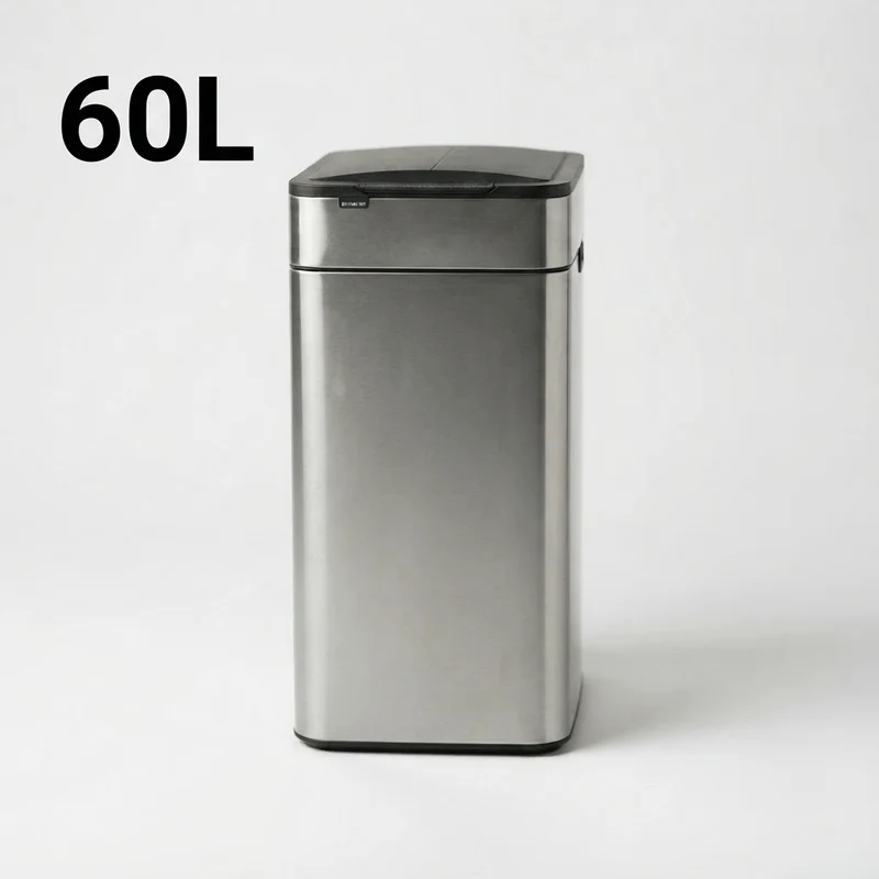 Poubelle automatique 50L en acier inoxydable – Design et intelligente