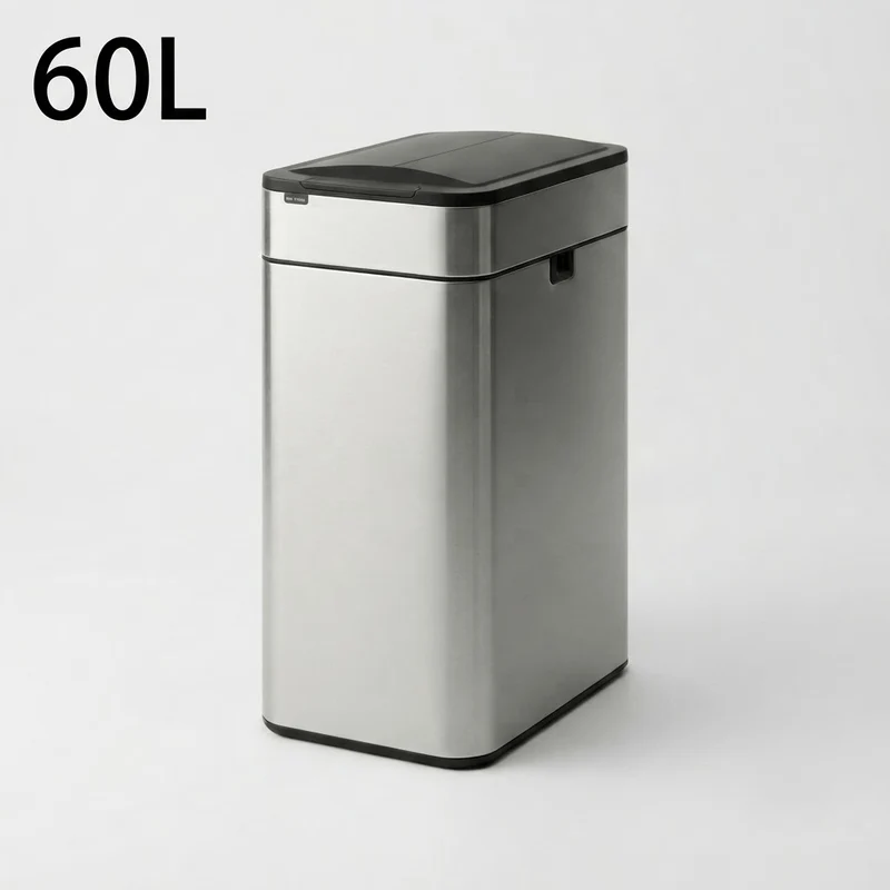 Poubelle automatique 50L en acier inoxydable – Design et intelligente