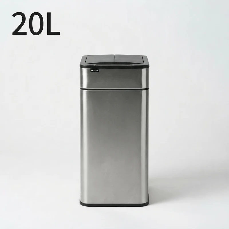 Poubelle automatique 50L en acier inoxydable – Design et intelligente