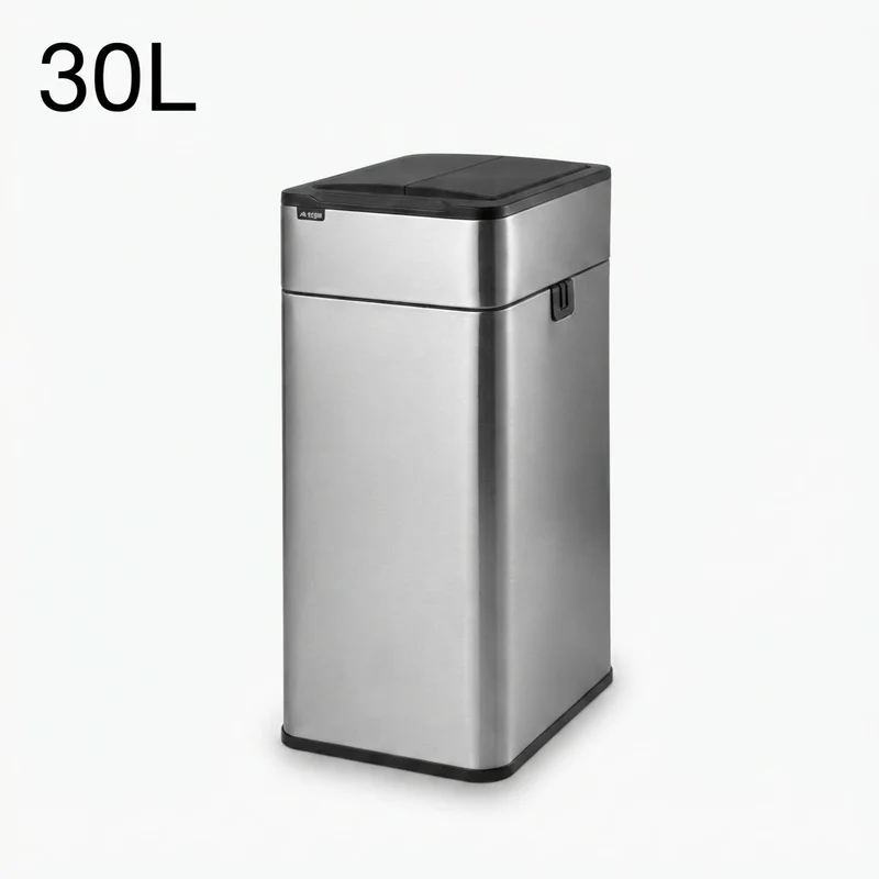 Poubelle automatique 50L en acier inoxydable – Design et intelligente