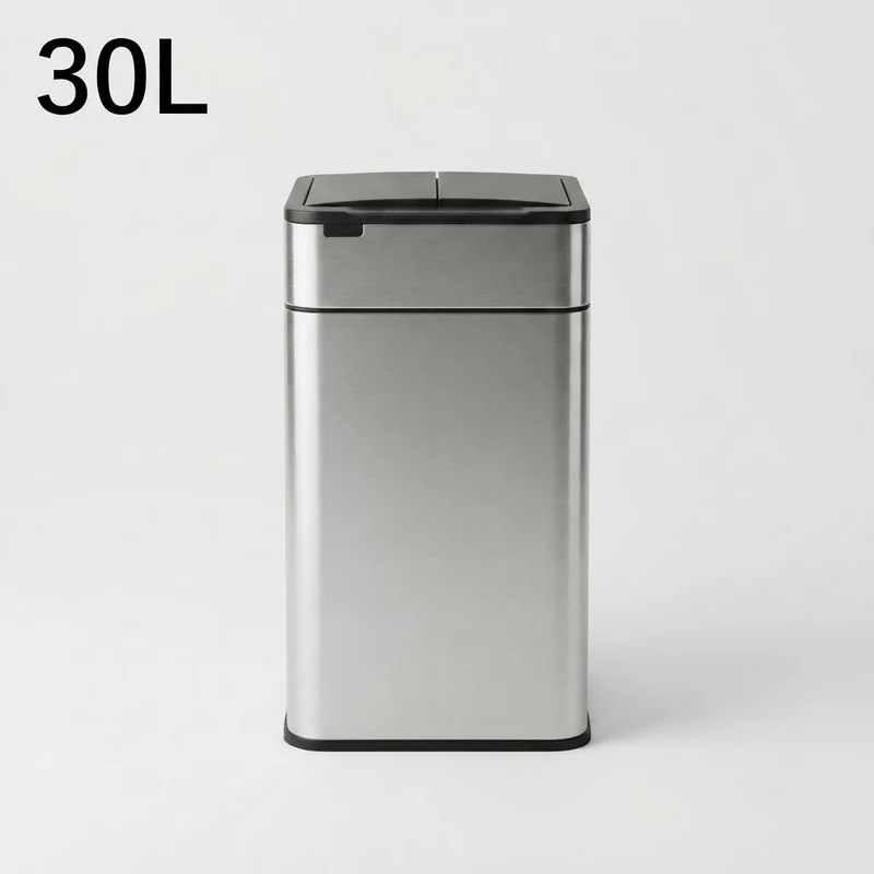 Poubelle automatique 50L en acier inoxydable – Design et intelligente