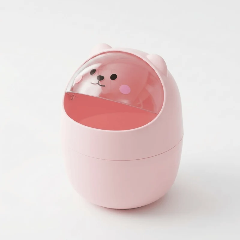Petite poubelle de bureau Kawaii – Rangement design pour votre espace