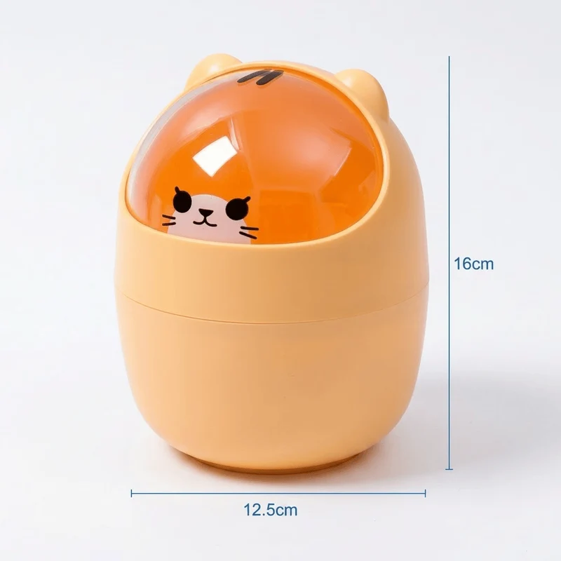 Petite poubelle de bureau Kawaii – Rangement design pour votre espace