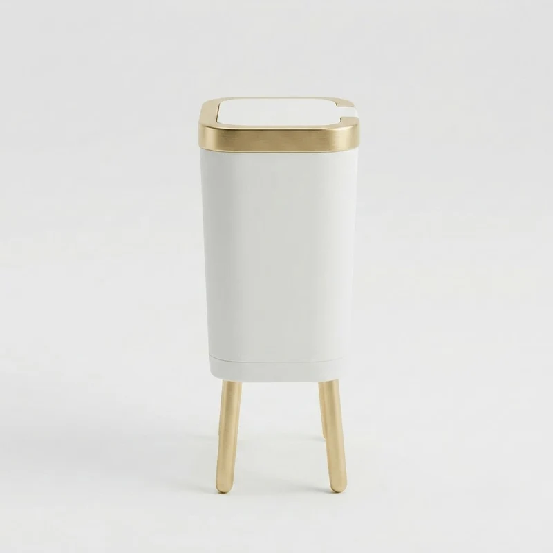 Poubelle Cuisine Design 15L - Étroite, Haut sur Pieds et Pratique