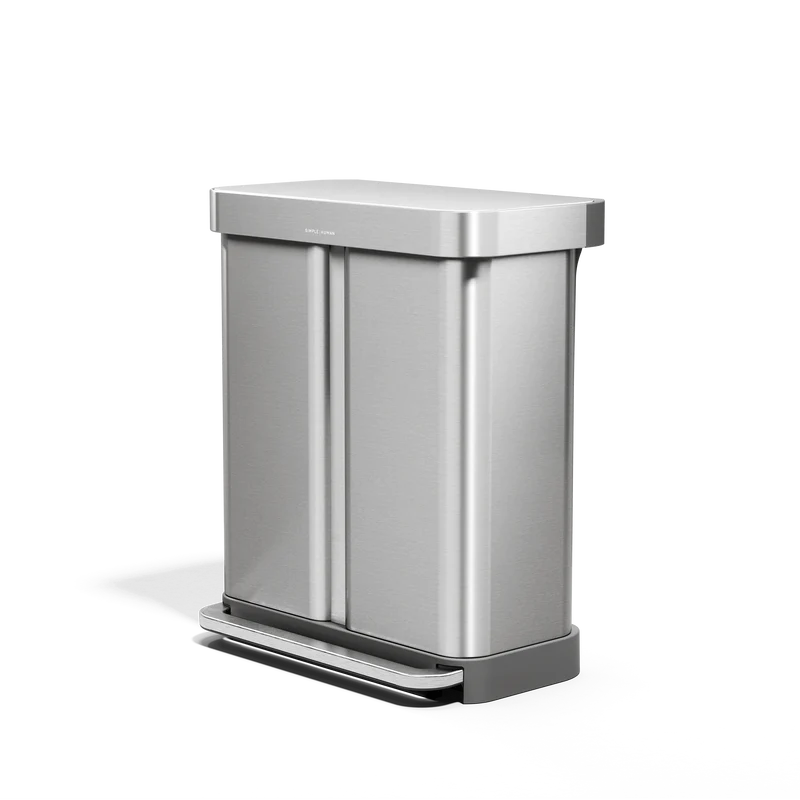 58 L Poubelle de Recyclage à Pédale