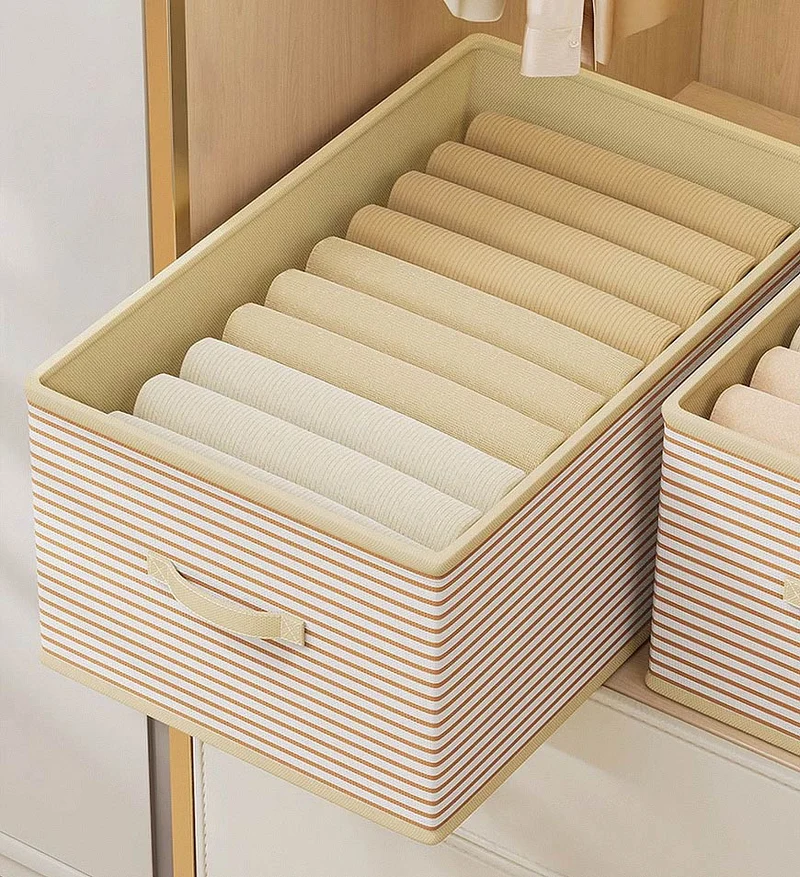 Joybos® Organisateurs de Tiroirs Pliables en Coton pour Vêtements F211