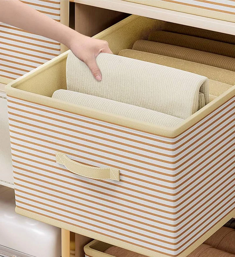 Joybos® Organisateurs de Tiroirs Pliables en Coton pour Vêtements F211