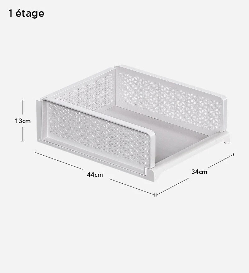Joybos®Boîte de Rangement Blanche Empilable pour Vêtement