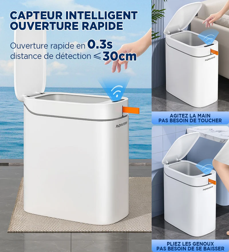 Joybos® Poubelle Intelligente Sans Contact Ensachez Sacs Adsorption Automatique Z35