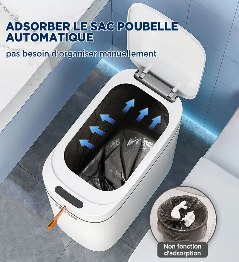 Joybos® Poubelle Intelligente Sans Contact Ensachez Sacs Adsorption Automatique Z35