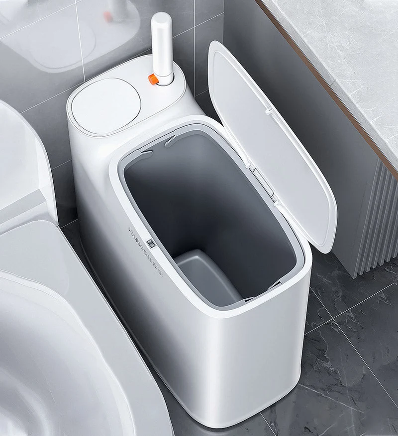 Joybos® Poubelle de Salle de Bain 2 en 1 avec Brosse WC Z32