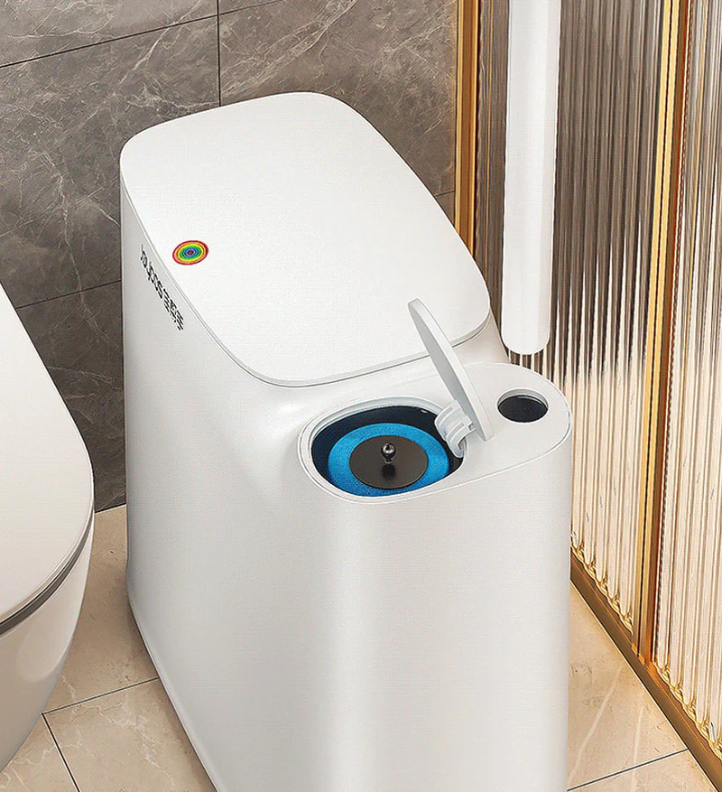 Joybos® Poubelle de Salle de Bain 2 en 1 avec Brosse WC Z32