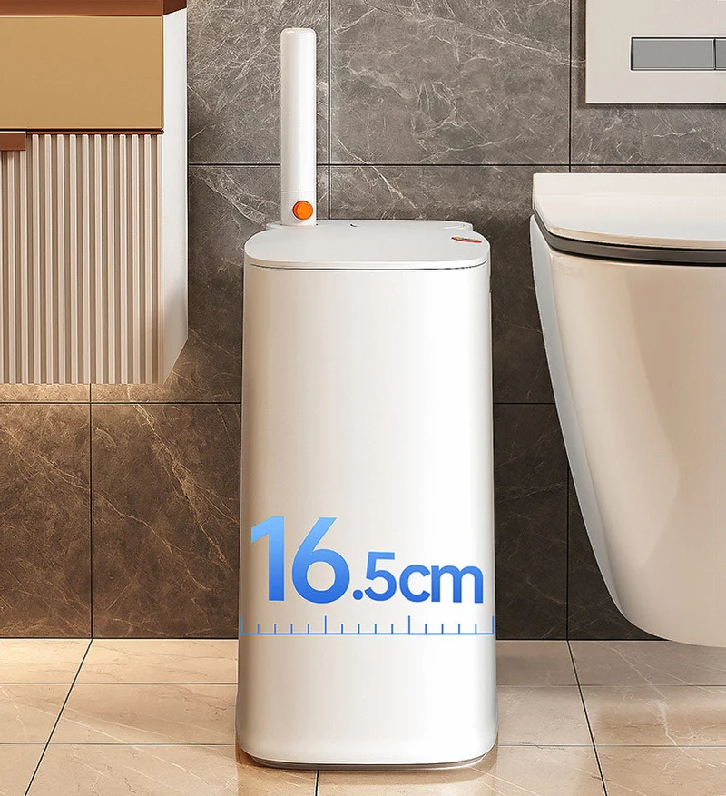 Joybos® Poubelle de Salle de Bain 2 en 1 avec Brosse WC Z32