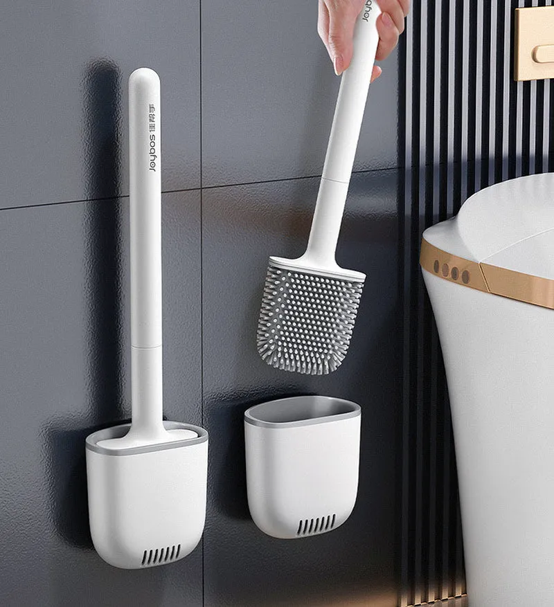 Joybos® Brosse WC en Silicone avec Bac de Vidange Z178