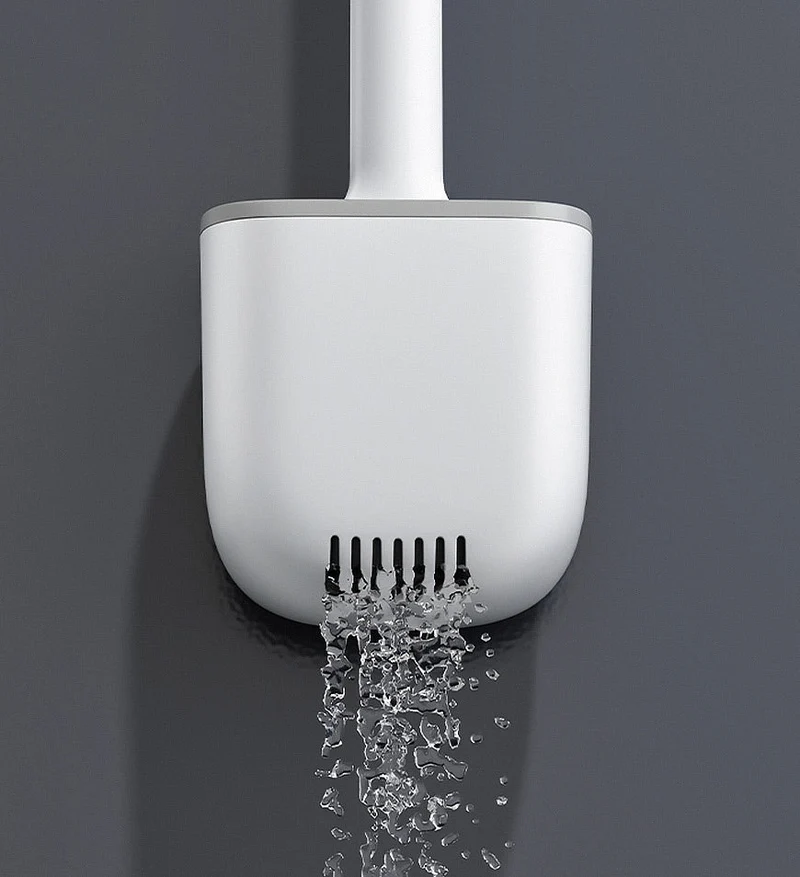 Joybos® Brosse WC en Silicone avec Bac de Vidange Z178