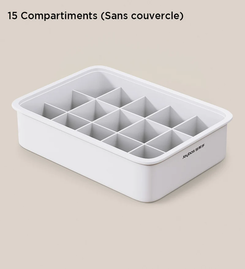 Joybos® Boîte de Rangement de Sous-vêtements et Chaussettes avec Couvercle Anti-poussière Z31