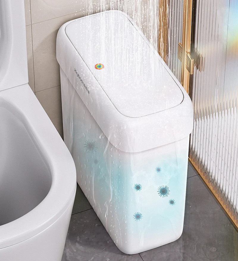 Joybos® Poubelle Étroite avec Couvercle Z39