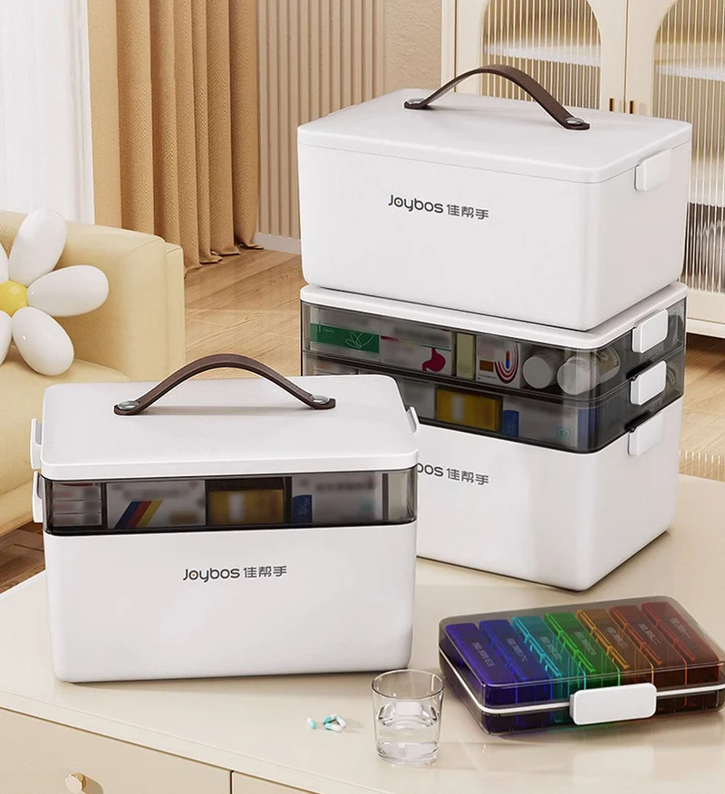 Joybos® Boîte à Pharmacie à 3 Niveaux Portable et Pliable Z27