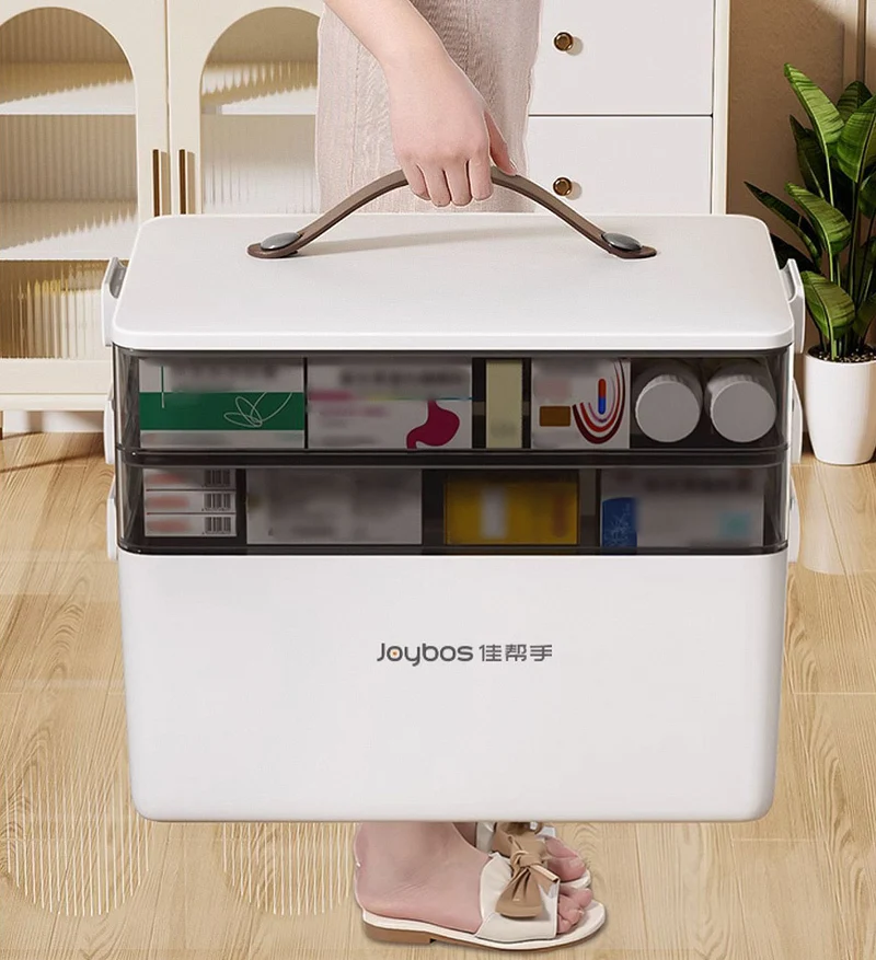 Joybos® Boîte à Pharmacie à 3 Niveaux Portable et Pliable Z27