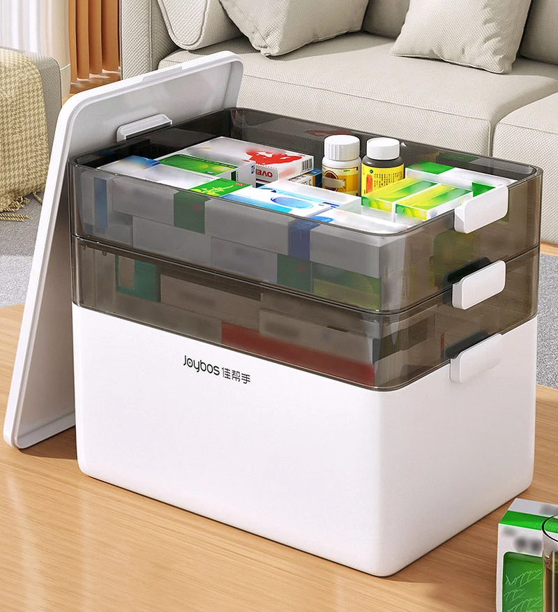 Joybos® Boîte à Pharmacie à 3 Niveaux Portable et Pliable Z27