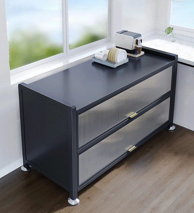 Joybos® 3 Niveaux Armoire de Rangement en Métal avec Porte Magnétique F97