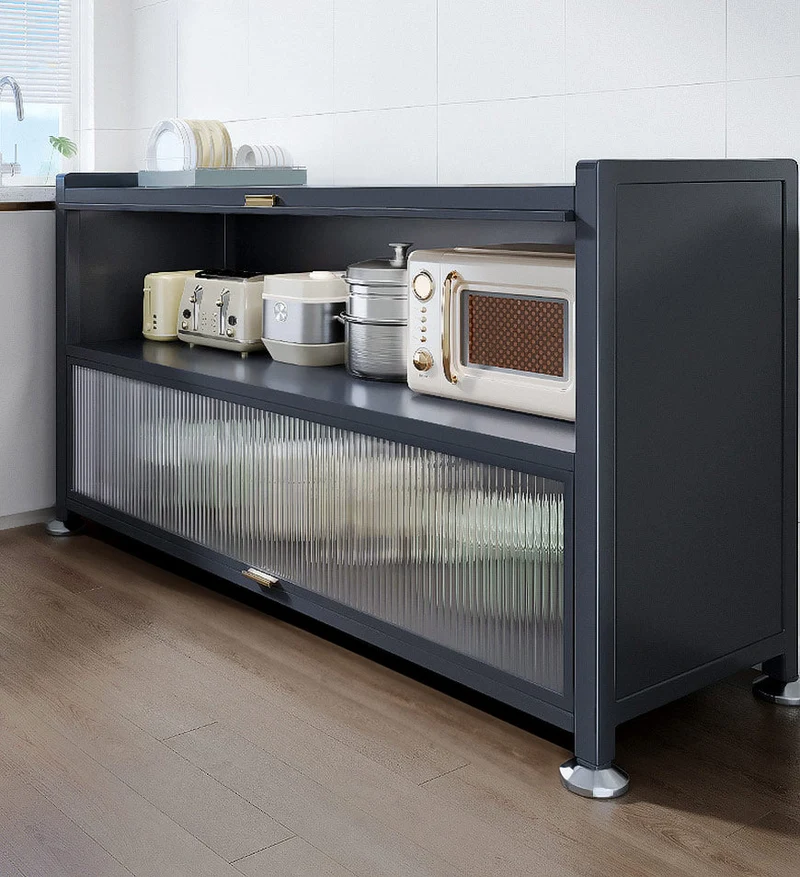 Joybos® 3 Niveaux Armoire de Rangement en Métal avec Porte Magnétique F97