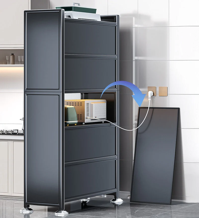 Joybos® 6 niveaux Grande Armoire de Rangement de Cuisine en Métal Mise à Niveau F118