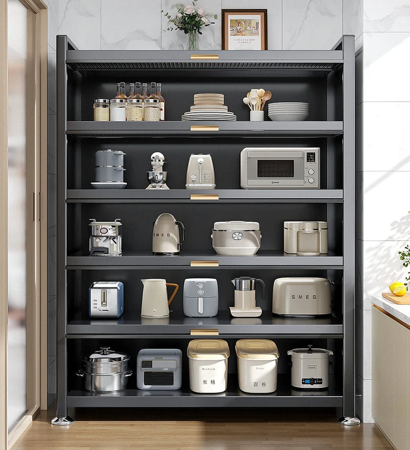 Joybos® 6 niveaux Grande Armoire de Rangement de Cuisine en Métal Mise à Niveau F118