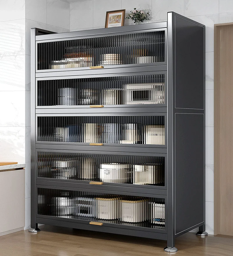 Joybos® 6 niveaux Grande Armoire de Rangement de Cuisine en Métal Mise à Niveau F118