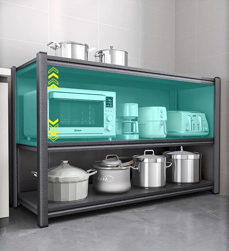 Joybos® 3-Niveaux Étagères de Rangement Multifonctions en Métal Robuste à F98