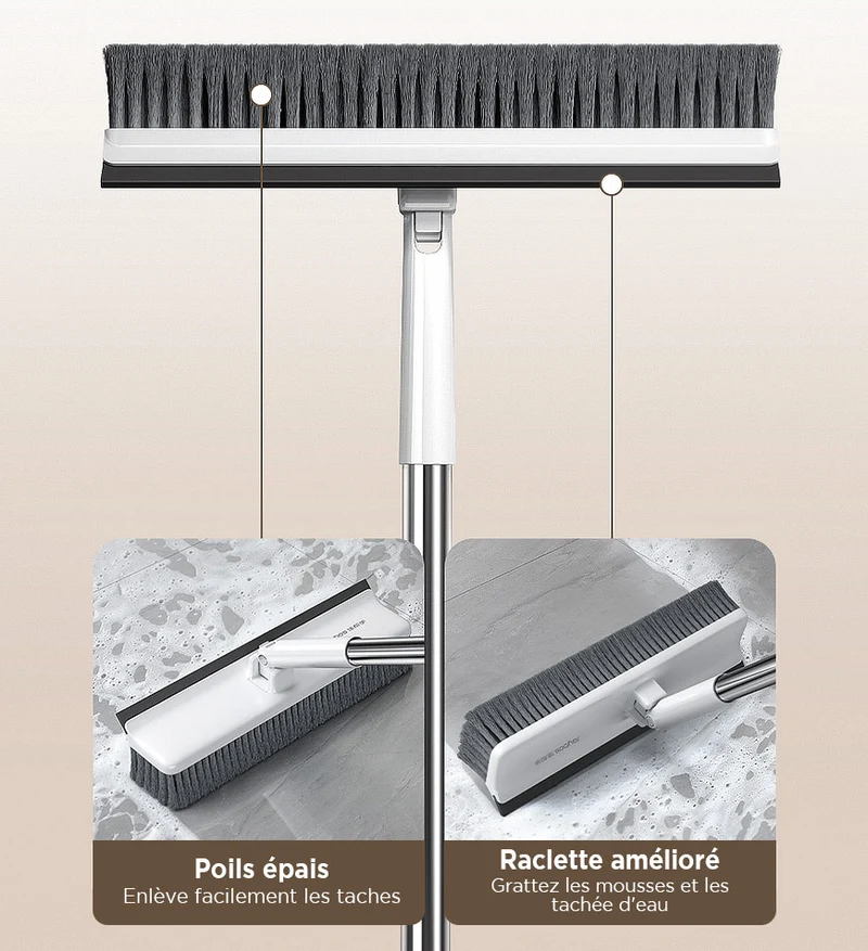 Joybos® Brosse de Nettoyage de Douche avec Manche de 135cm de Long Z21