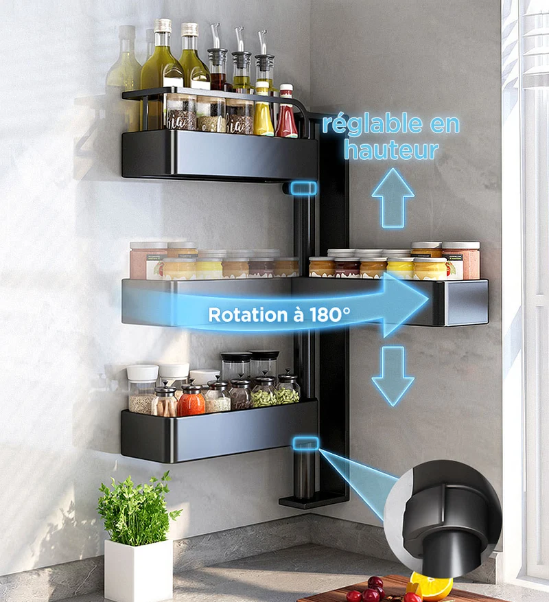 Joybos® Flexible Organisateur d'Épices Mural F49